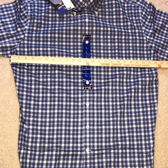 NWT Blue button down dress shirt - Picture 6 of 10